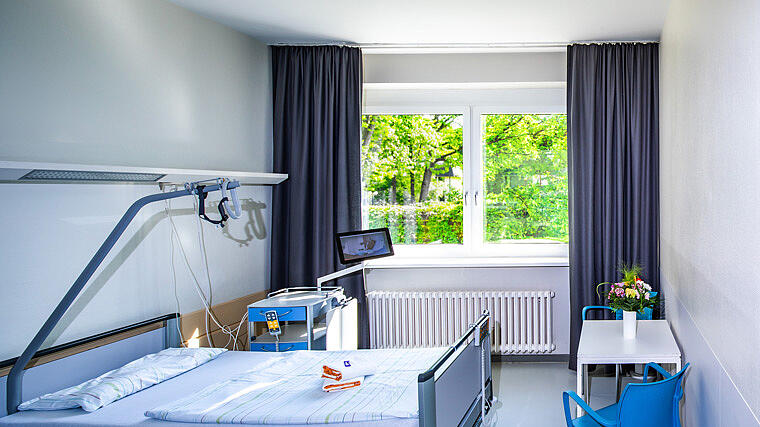 Havelklinik Berlin Zimmer mit Blick ins Grüne